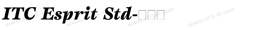 ITC Esprit Std字体转换